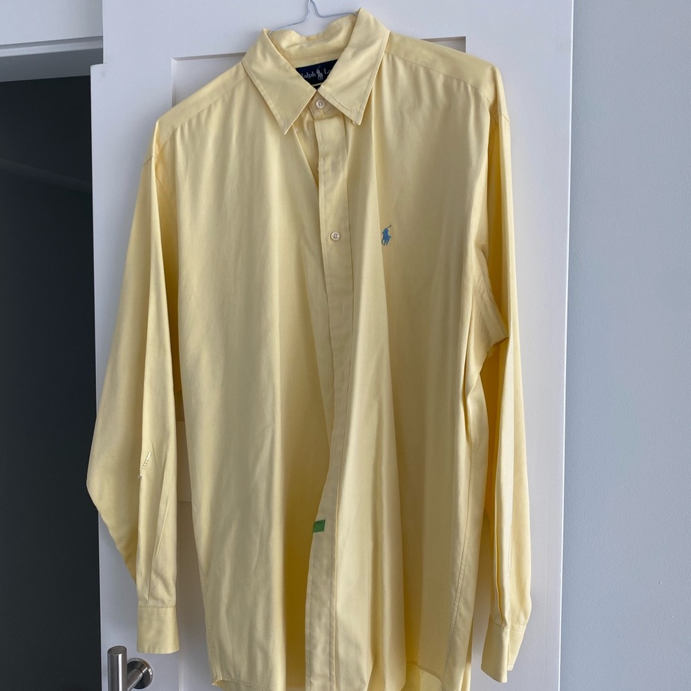 Ralph Lauren dress shirt in yellow.
